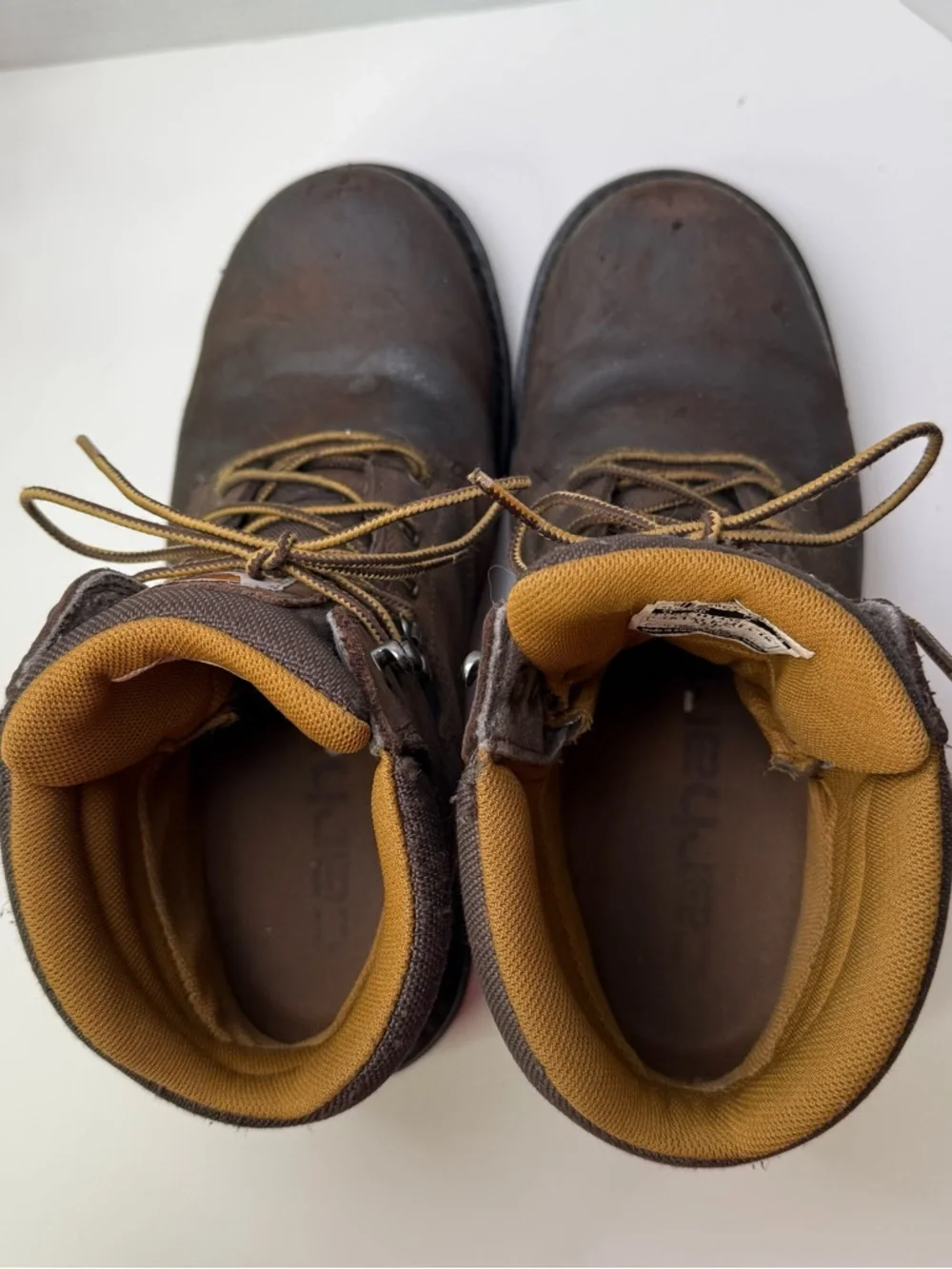 Carhartt CMW6273 Size 10W Brown Leather Waterproof Classic Men's Work Boots